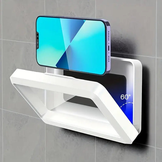 Waterproof Touchscreen Phone Box – Shower, Kitchen & Bathroom Wall-Mount Holder