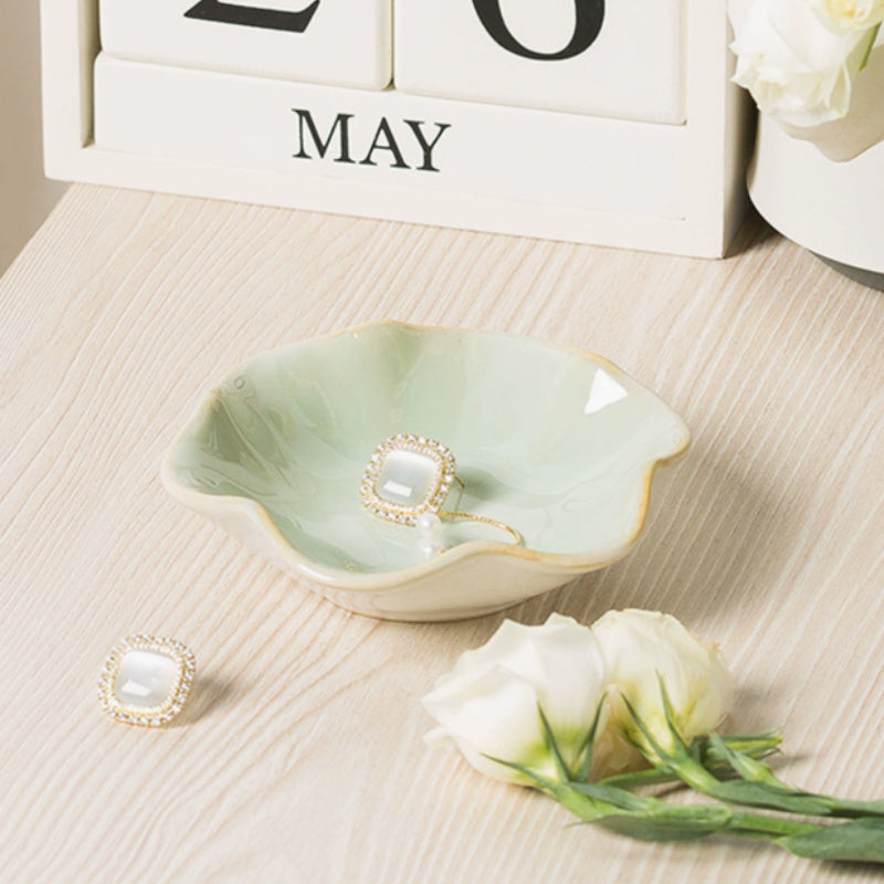Lotus Ceramic Jewelry Tray