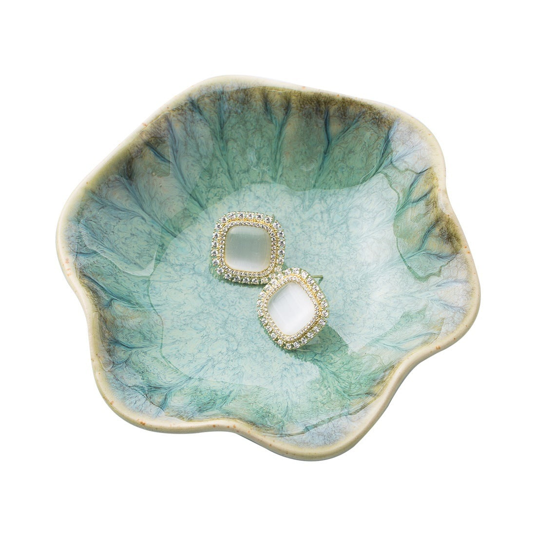 Lotus Ceramic Jewelry Tray